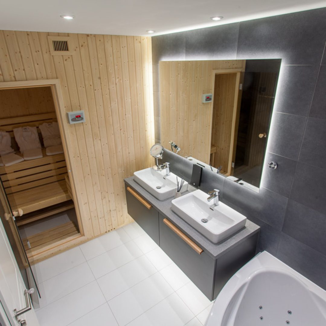 Premium 3-Zimmer Badezimmer mit Sauna
